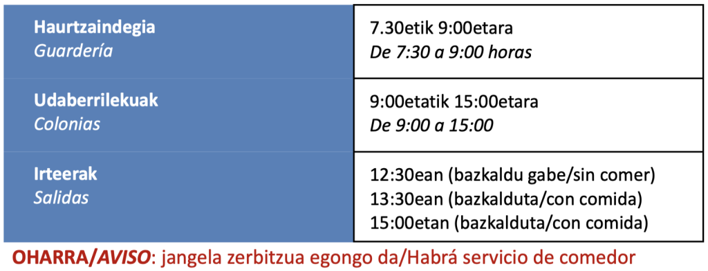 Ordutegia _ Udaberrilekuak 2026